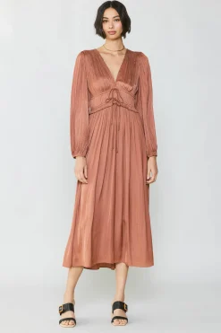 Sidonie Pleated Maxi Dress