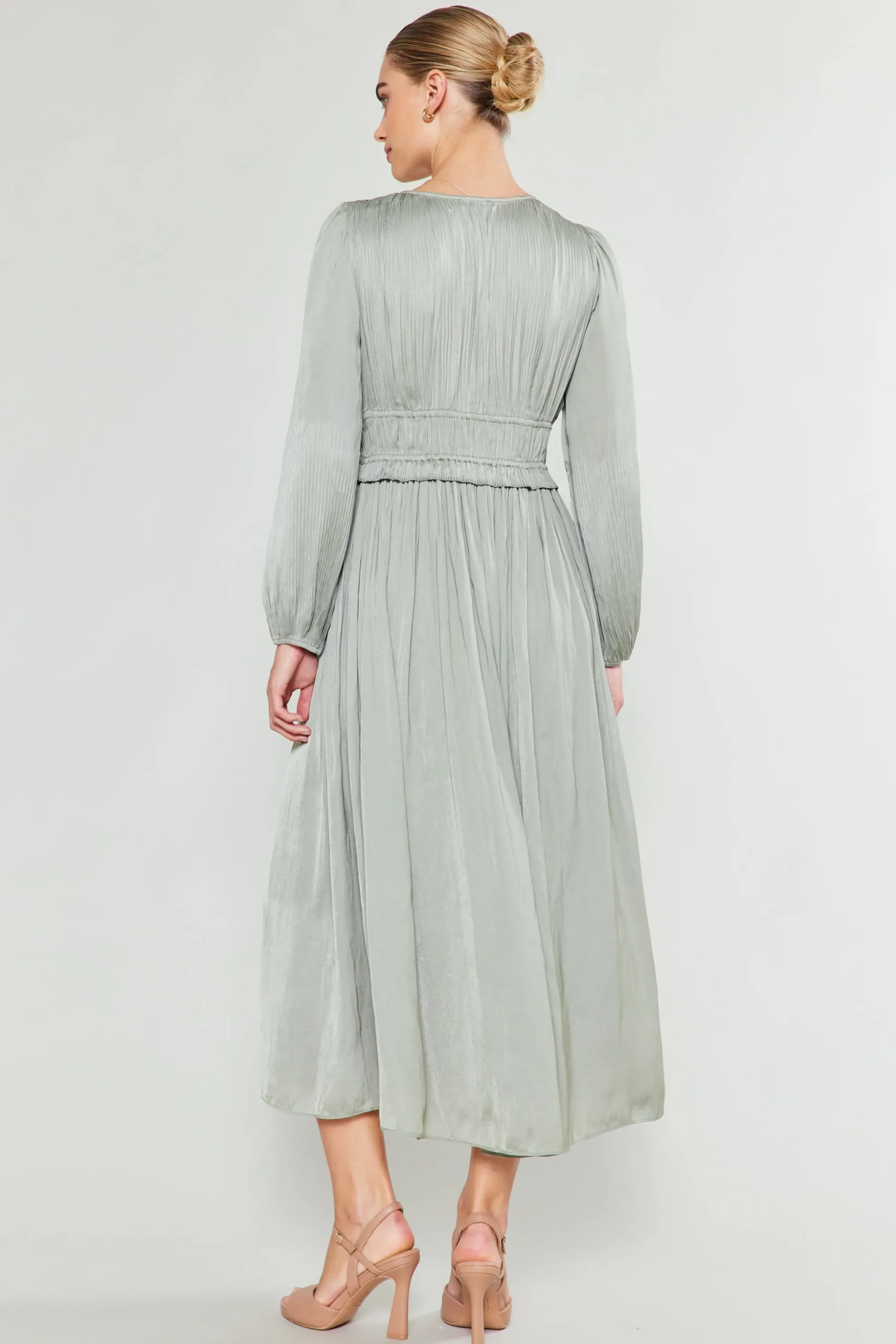 Sidonie Pleated Maxi Dress