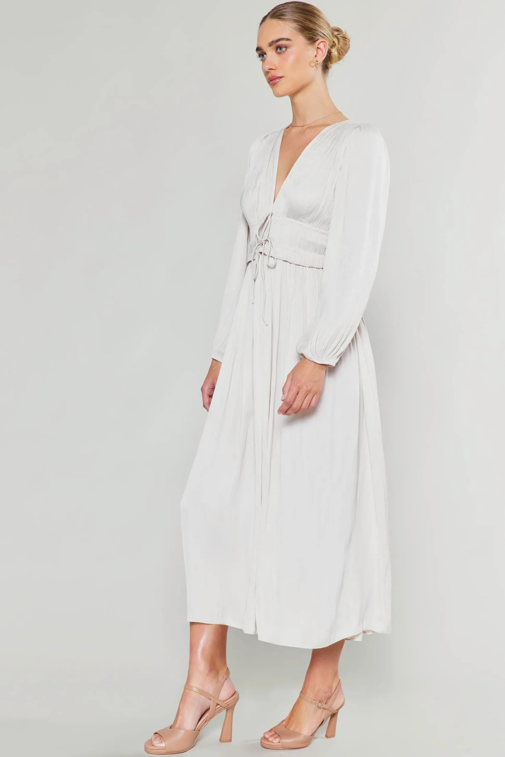 Sidonie Pleated Maxi Dress