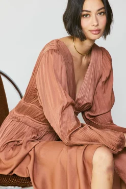 Sidonie Pleated Maxi Dress