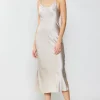 Silk Bias Midi Dress