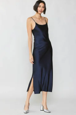 Silk Bias Midi Dress