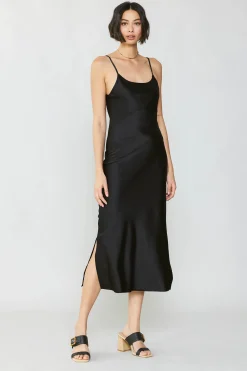 Silk Bias Midi Dress