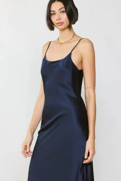 Silk Bias Midi Dress