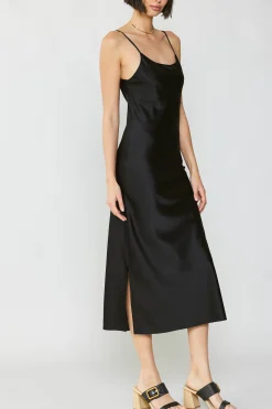 Silk Bias Midi Dress