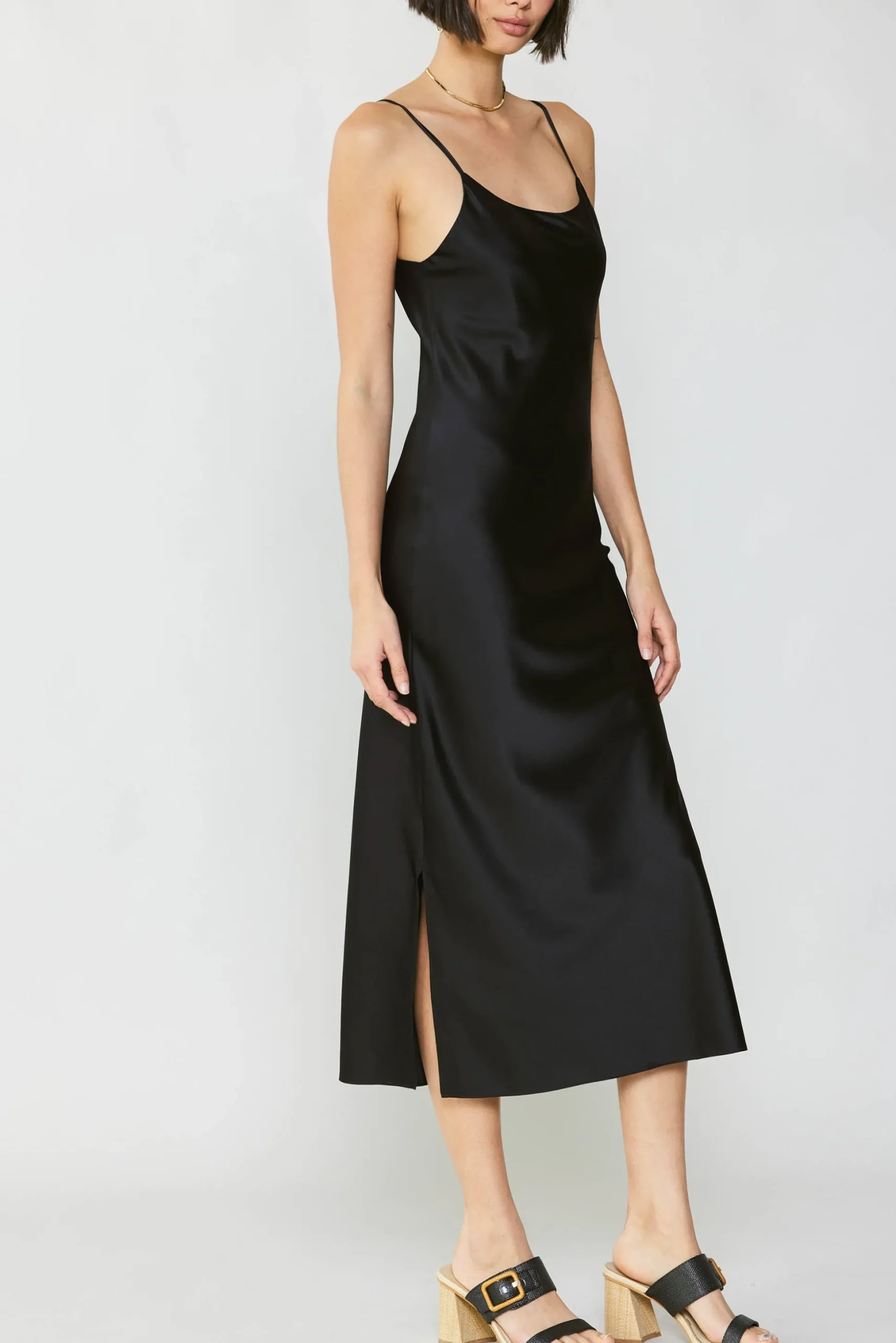 Silk Bias Midi Dress