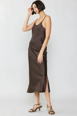 Silk Bias Midi Dress