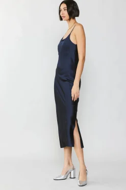Silk Bias Midi Dress