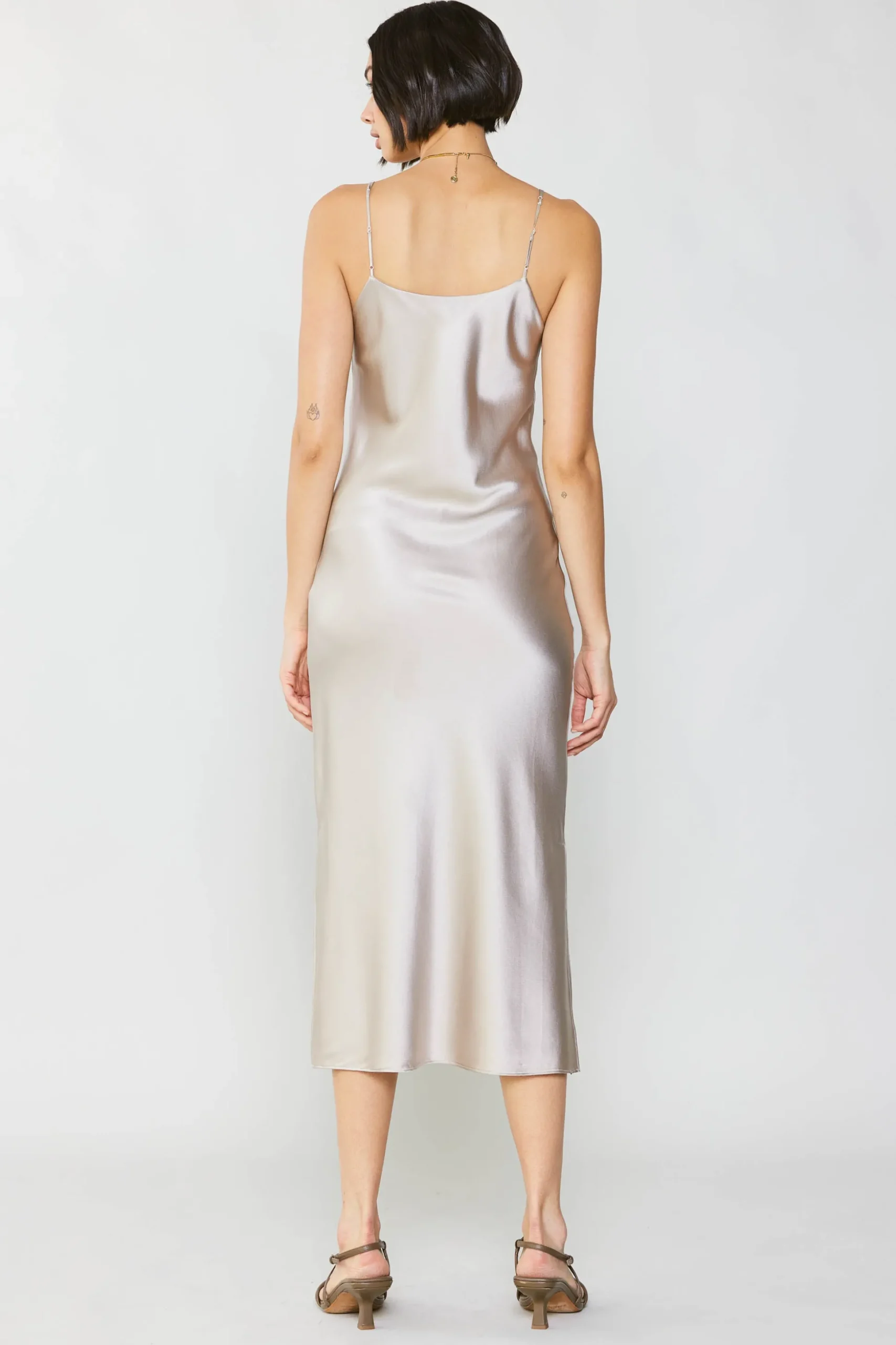 Silk Bias Midi Dress