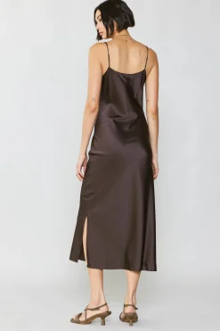 Silk Bias Midi Dress