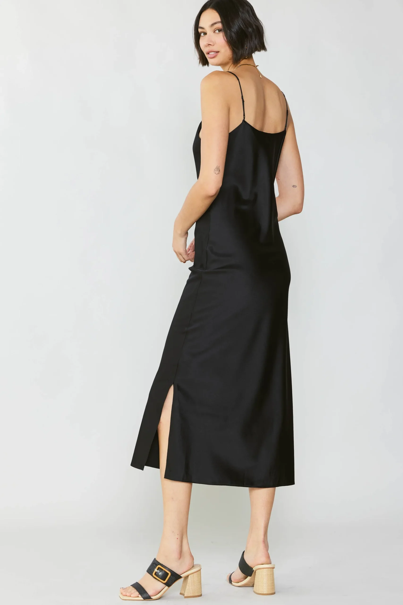 Silk Bias Midi Dress