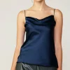 Silk Cowl Neck Cami