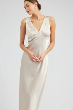 Silk Sweetheart Maxi Dress