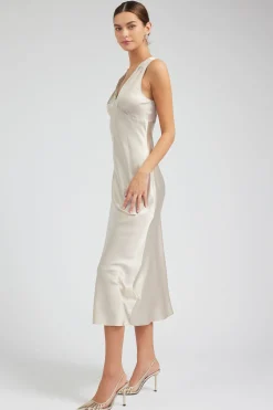 Silk Sweetheart Maxi Dress