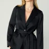 Silky Belted Blazer