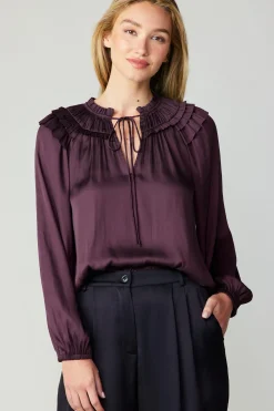 Smocked Shoulder Blouse
