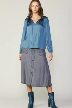 Smocked Yoke Blouse