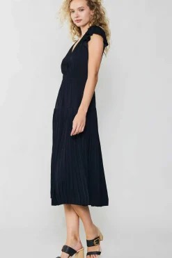 Sophia Flutter Sleeve Midi Dress