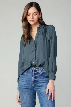Split Neck Buttoned Shirt