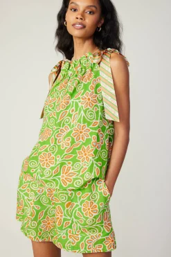 Striped Bow Floral Top