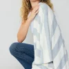 Striped Textured Throw Blanket