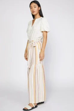 Striped Wide Leg Pant