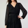 Surplice Mini Dress