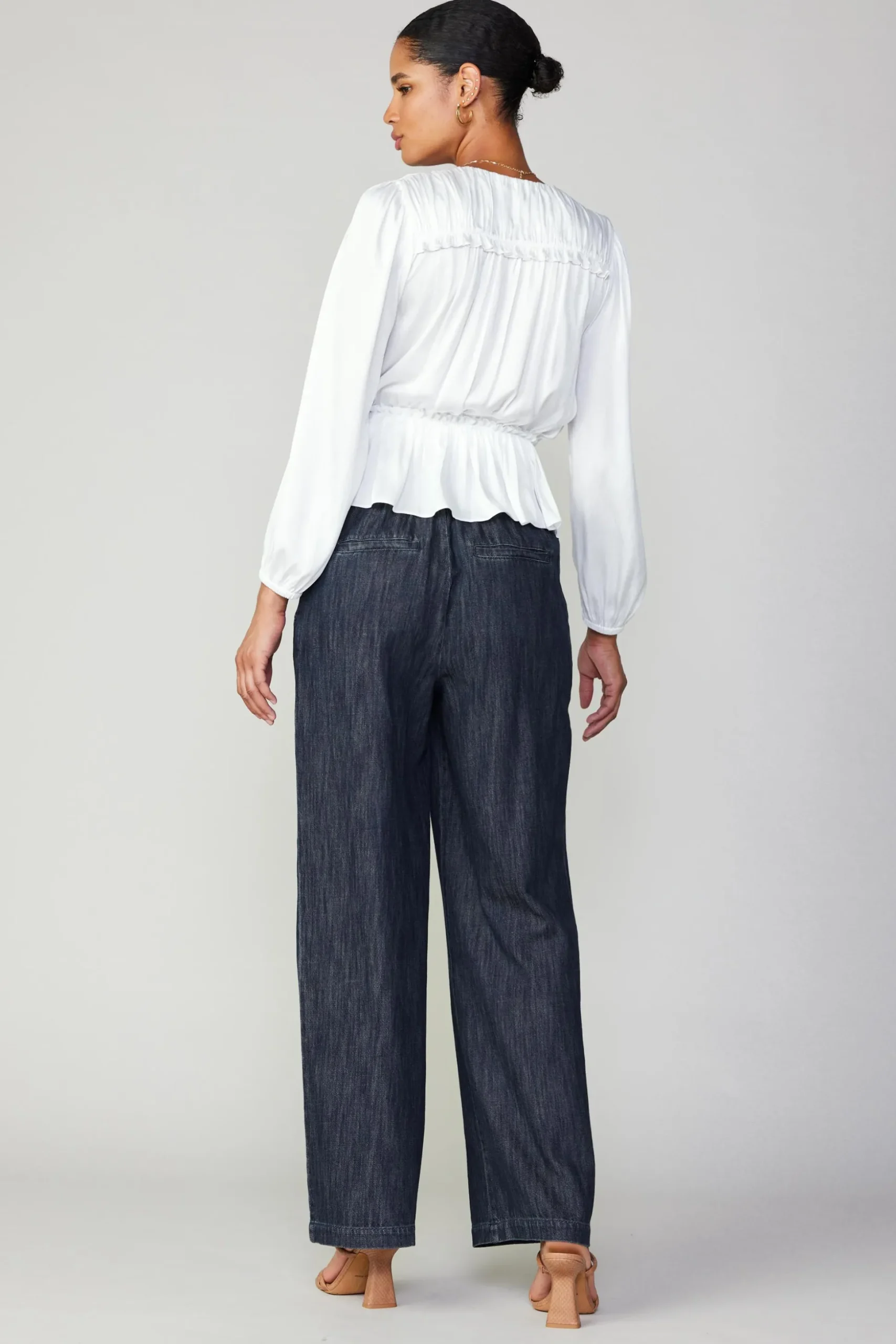 Surplice Peplum Blouse