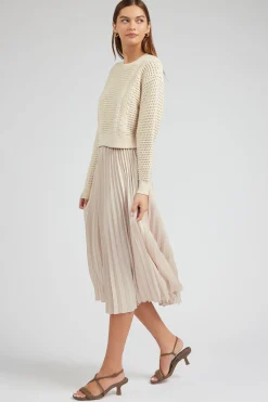 Sweater & Pleated Dress Set