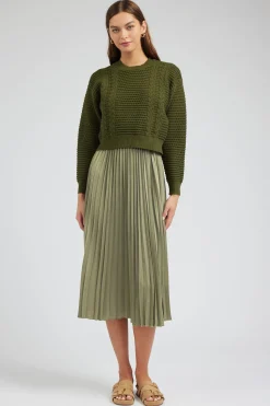 Sweater & Pleated Dress Set
