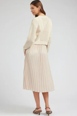 Sweater & Pleated Dress Set