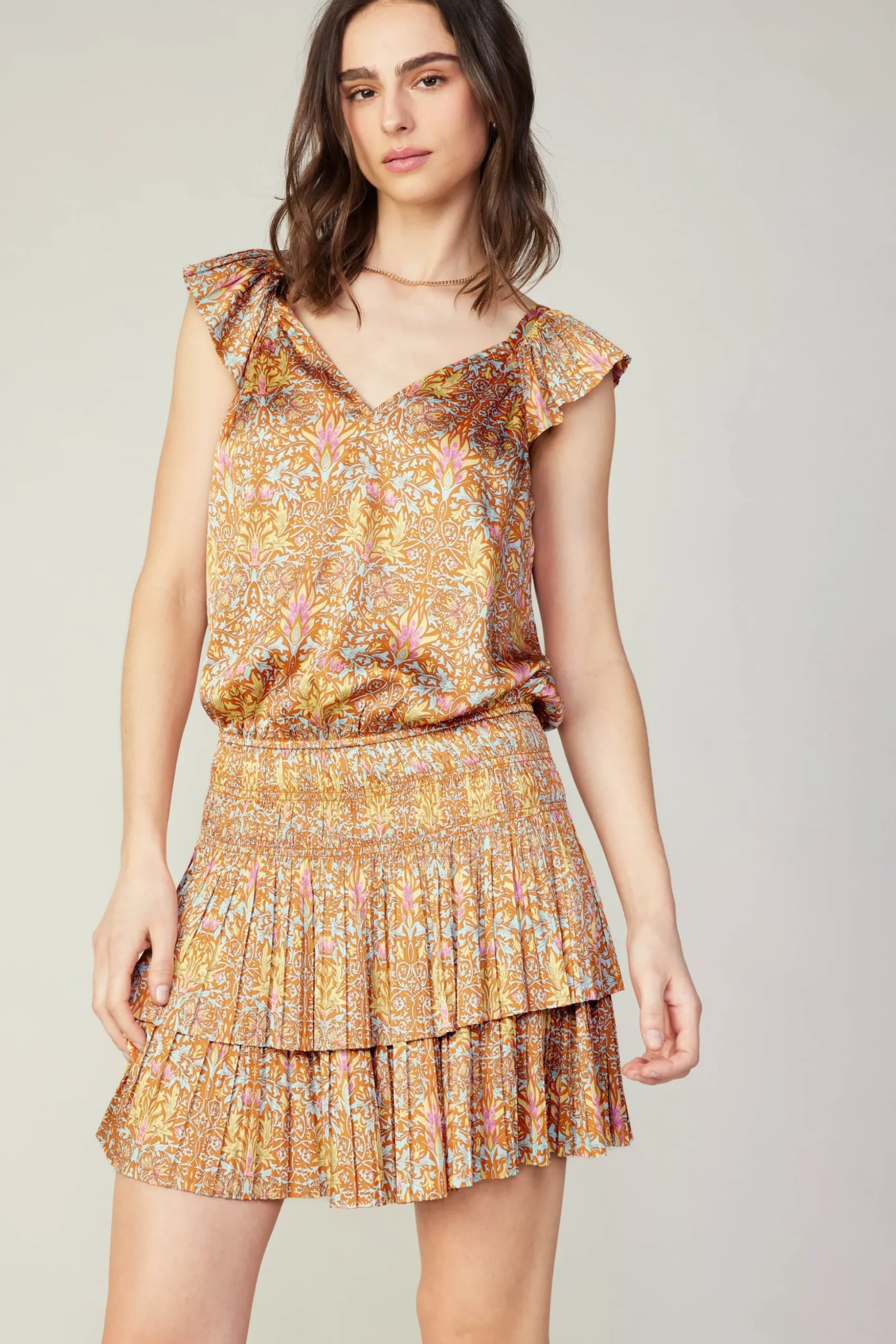 Sweetheart Smocked Mini Dress