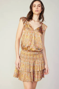 Sweetheart Smocked Mini Dress