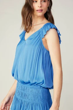 Sweetheart Smocked Mini Dress