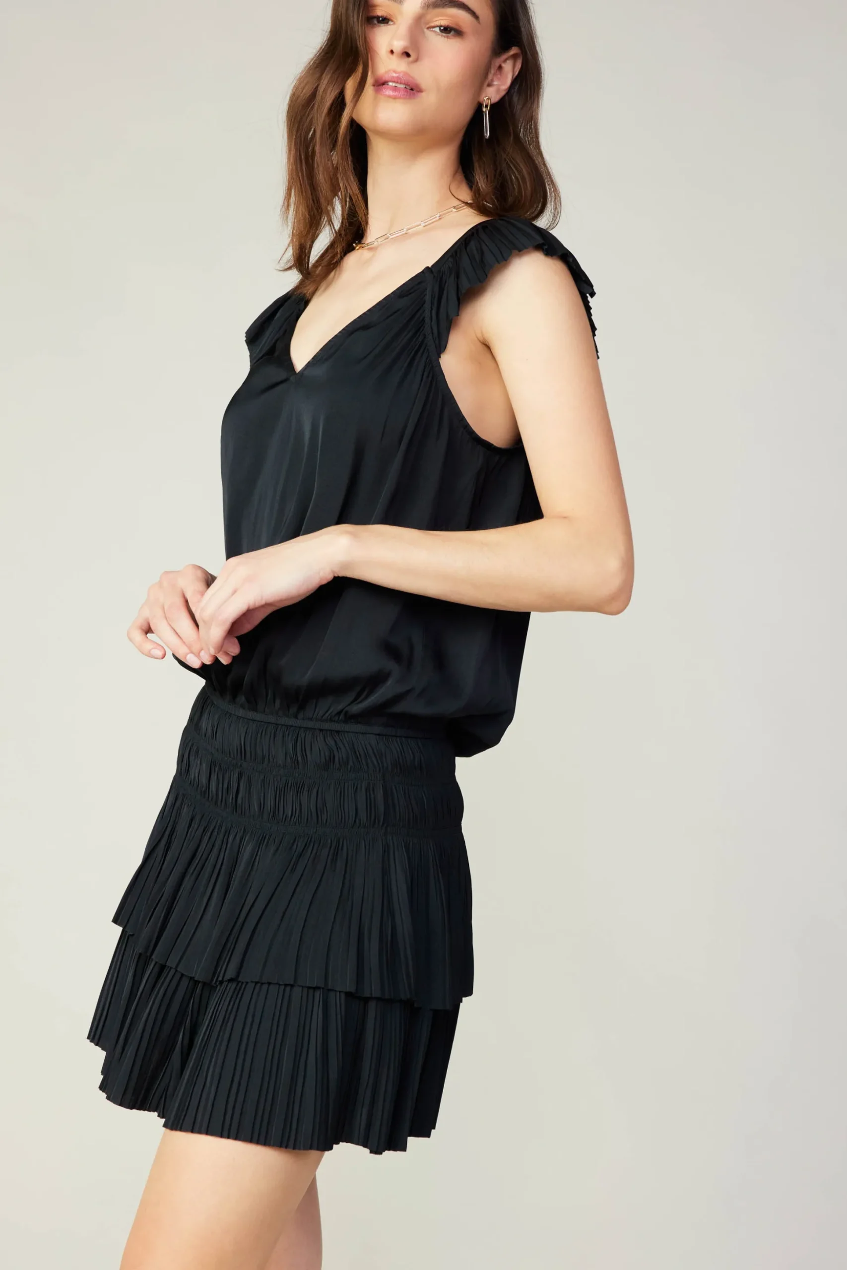 Sweetheart Smocked Mini Dress