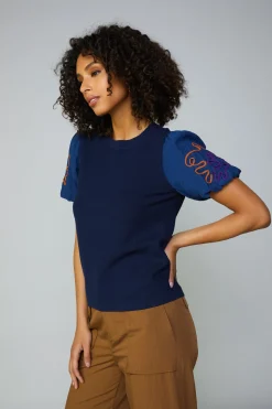 Texture Stitch Sweater Top