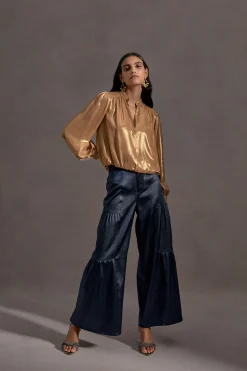 Tiered Wide Leg Pants