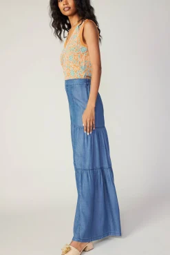 Tiered Wide Leg Pants