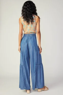 Tiered Wide Leg Pants