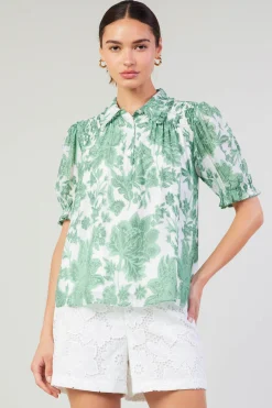 Tulip Jacquard Blouse