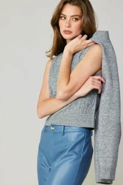 Two Piece Cable Knit Sweater
