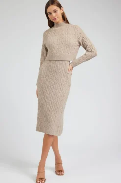 Two-piece Cable Knit Dress