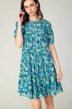 Watercolor Floral Mini Dress