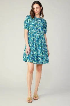 Watercolor Floral Mini Dress