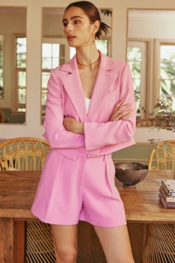 Welt Pocket Cropped Blazer