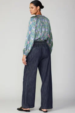 Wide Leg Denim Pants