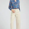 Wide Leg Embroidered Pant