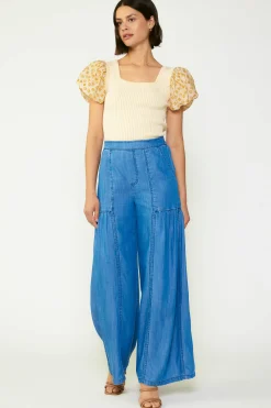 Wide Leg Tiered Pants