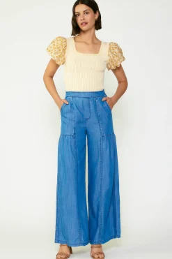Wide Leg Tiered Pants