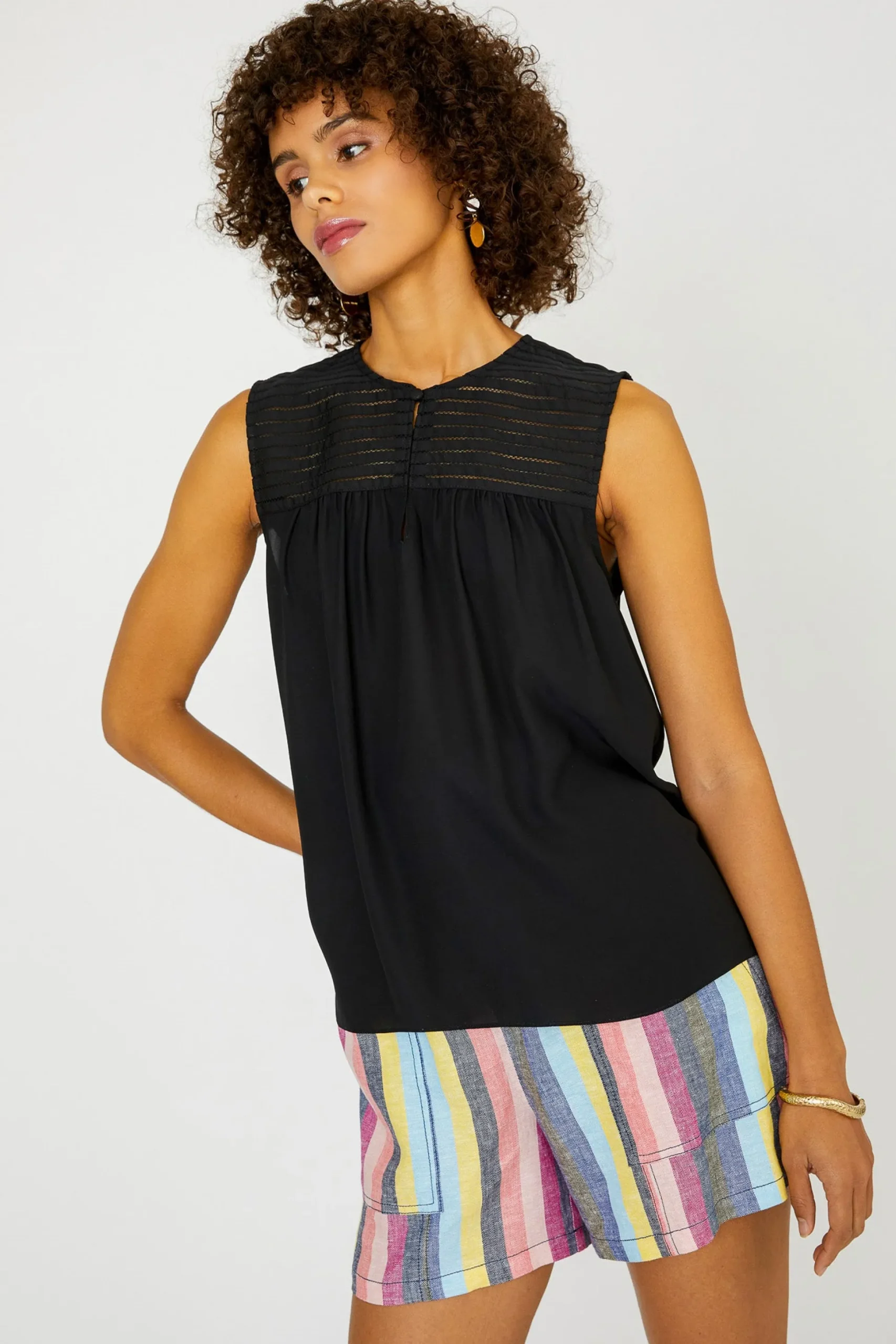 Yoke Detail Tank Top